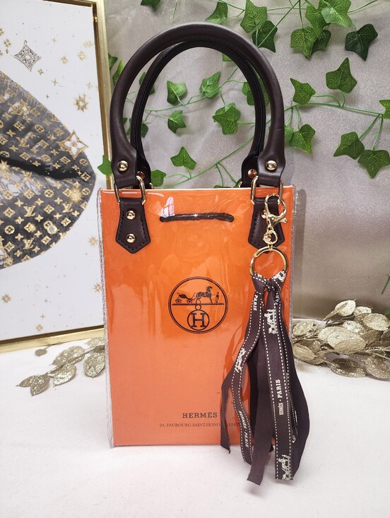 hermes handmade Handbags - Authentic Hermes Shopping Bag In PVC Tote